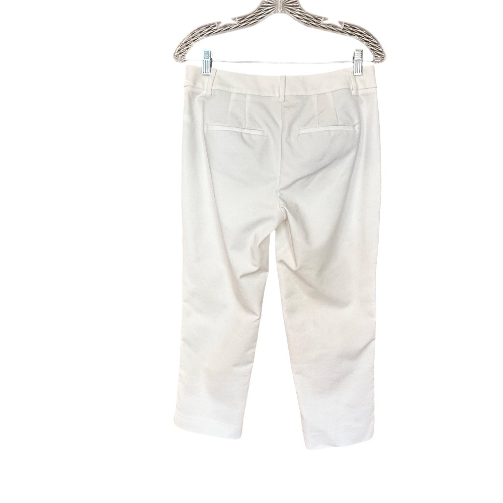 White House Black Market Perfect Form Crop Pant White Size 6 - Picture 2 of 8